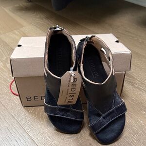 BED|STU Black Leather Sandal NWT
size 7.5